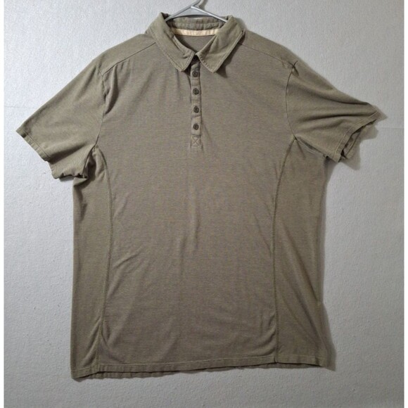 Hylete Polo Shirt Men XL Green Golf Outdoors Preppy Performance Stretch Golf Gym - Picture 1 of 7